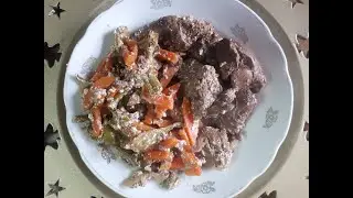 Минус 21 кг на дробном питании. Печень с овощами в духовке - один из рецептов моего меню.