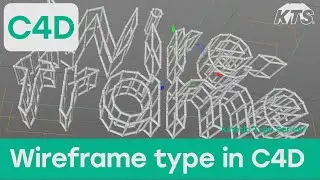 Kinetic Type Series® - Wireframe type in Cinema4D