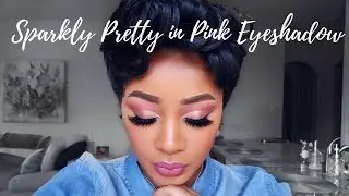 Pretty in Pink Glitter Eyeshadow Make Up Tutorial | Cut Crease