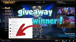 GIVEAWAY WINNER!