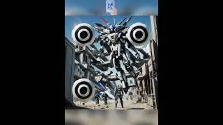QR code Turn Into Mecha Robot QR code Art