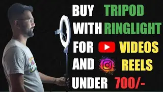how to setup ring light and tripod | Tripod with ringlight Unboxing @YouTubeCreatorsIndia
