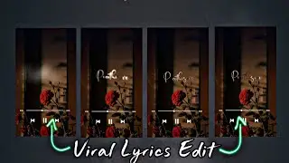 New Viral Lyrics Video Editing In Alight Motion App | Blinking Text Animation ♥️🥀✨