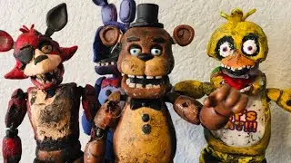 I’ve upgraded my fnaf custom Action Figures Withered Freddy, Withered Chica & Withered Foxy