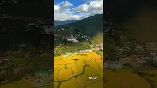 Flying into BHUTAN