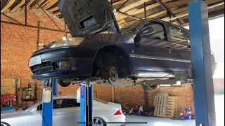 Abandoned Peugeot 306. Part 2. Getting it back on its feet. Replacing the clutch.