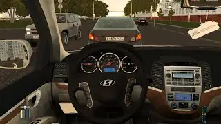Hyundai Santa fe - City Car Driving [Racing wheel]