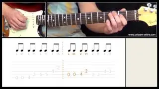Ca c'est vraiment toi (Téléphone) - Cours guitare.Tuto + Tab
