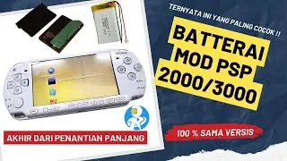 CUSTOM BATTERY PSP 2000/3000 || INI BARU 100% COCOK
