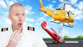 Helicopter Causes Plane to Crash Land