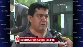 Delincuentes robaron en un estudio fotográfico y se llevaron todos los equipos