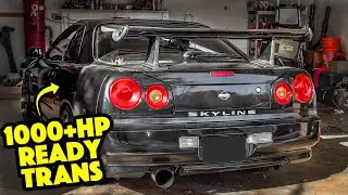 We Swapped A SKYLINE R34 With A 350Z Manual Transmission! (The Strongest Nissan Gearbox!)