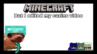 Minecraft, but I edited my cousins video