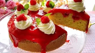 Raspberry Almond cake recipe