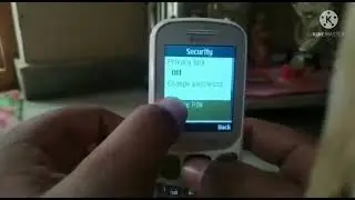 How to set a password in samsung keypad phone B313E