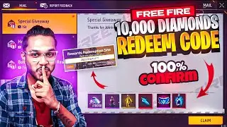 10,000 Diamonds Free Fire Redeem Code 🥳