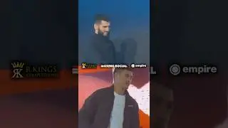 Artur Beterbiev & Dmitry Bivol arrive at today’s press conference ahead of their undisputed clash 👑