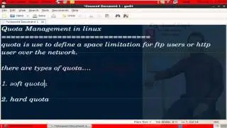 Part 1 Quota Configuration in Linux 6 0