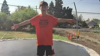 How to land a front flip on the trampoline  (2 MIN)