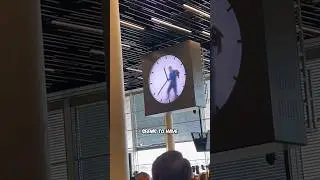 Man Trapped In A Clock Amsterdam Airport!