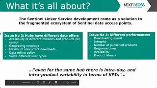 NextGEOSS Data Hub. Sentinel Linker Service