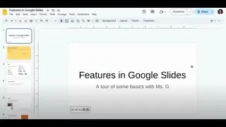 Features in Google Slides