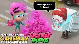 Donut Punks: Online Epic Brawl Gameplay First Look (New MOBA & PVP Zombie Battle Game)