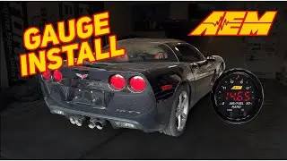 C6 Corvette AEM AFR Gauge Install
