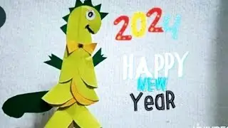 Ёлочка-дракончик🐉 символ 2024/новогодняя игрушка своими руками/ поделка из бумаги/DIY/Papercraft