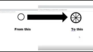 Make a tire from a circle shape HTML CSS