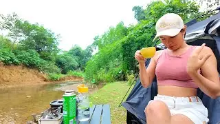 Wild camping | Relax by the stream, listen to the birds chirping, cook a hot pot