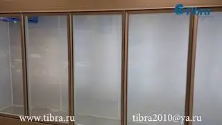 Холодильная камера Polair со стеклянным фронтом.