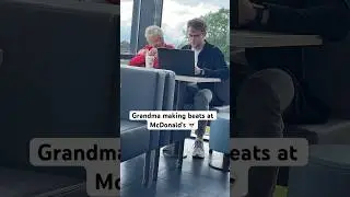Grandma making beats at McDonald’s 💀