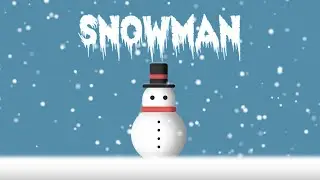 Animated Snowman with HTML and CSS