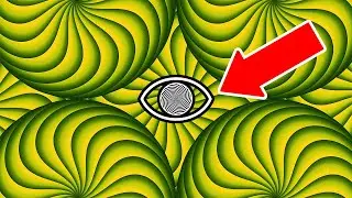 Trippy Optical Illusion Yellow