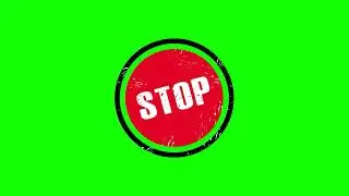 Stop Warning Green Screen Effect