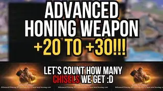 how much gold does it cost for advanced honing 20 to 30 on weapon in lost ark?