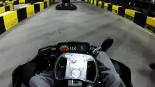 Wrecking a racing go kart!