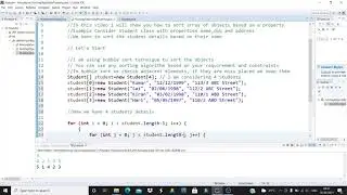 Sort Array of objects based on a property( Data Member)