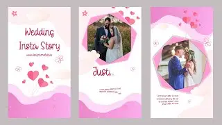 Beautiful Wedding Instagram Story After Effects Template