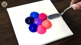 Amazing Acrylic Painting Ideas｜Easy Flowers Field Acrylic Painting Technique｜Relaxing Art Videos
