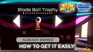 How To Get Blade Ball Trophy Easily In Roblox ( Free UGC Limited Tutorial )