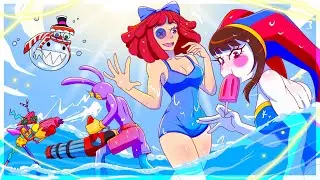 Pomni & Jax's Bikini Beach Date| Amazing Digital Circus Comic Dub (TADC)