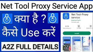 Net Tool Proxy Service App Kaise Use Kare !! How To Use Net Tool Proxy Service App