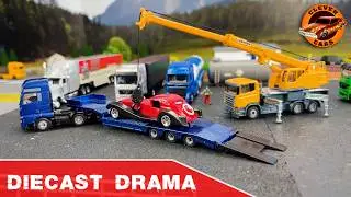 Tiny City Chaos: V8 Classic Car Crash and Police Response in 1/64 Diorama - Part 2