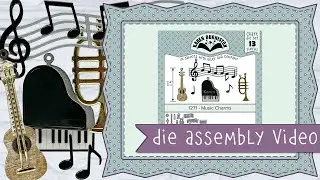 Karen Burniston Die 1271 Music Charms Assembly
