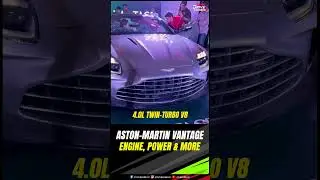 Aston-Martin Vantage | Exhaust Note | Twin-Turbo V8 Petrol Crackle Sound | Times Drive | #shorts