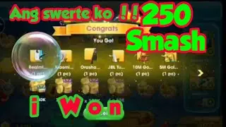 250 Smash nanalo ako swerte naman nito ( lucky 9 zingplay ) evenr smash