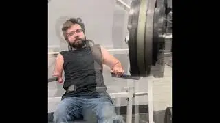 180lbs & then 205lbs decline lateral bench press #strength #disability #heavy #overcomingchallenges