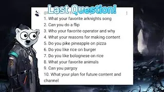 Q&A Extra (Last Question)